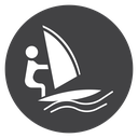 Windsurfer On Wave icon