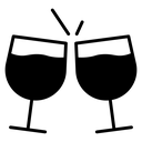 Wine toast icon
