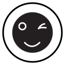 Winking eye icon