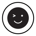 Winking eye icon