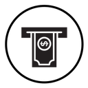 Withdraw Money in ATM icon
