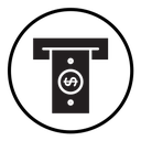 Withdraw Money in ATM icon