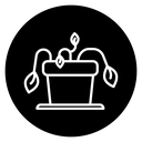 Withered plant icon