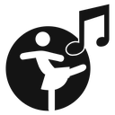 Woman dancing icon