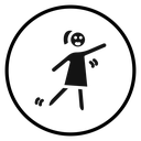 Woman dancing icon