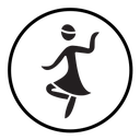 Woman dancing icon