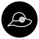 Woman hat icon