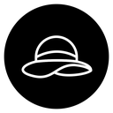 Woman hat icon