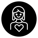 Woman In love icon