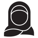 Woman wearing hijab icon