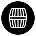 Wooden barrel icon