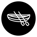 Wooden boat icon