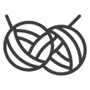 Wool ball icon