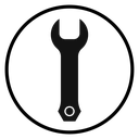 Wrench Black Filled icon