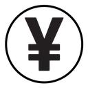 Yen sign icon