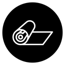 Yoga mat icon