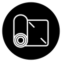 Yoga mat icon