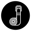 Yoga strap icon