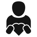 Your self care Black Filled icon