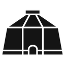 Yurt Black Filled icon