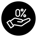 Zero percent icon
