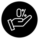 Zero percent icon