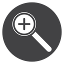 Zoom Double Ring Black Filled icon