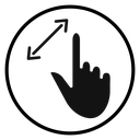 Zoom Gesture icon