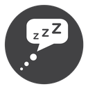Zzz Black Filled icon
