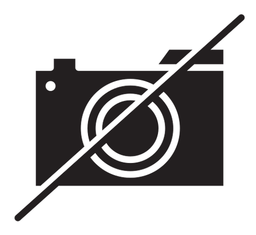 No Photo black filled icon