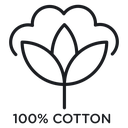 100% cotton icon