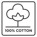 100% cotton 3 icon