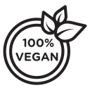 100% vegan icon