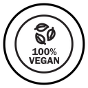 100 vegan Black Outline icon