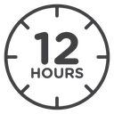 12 hours clock 2 icon