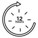 12 hours clock icon