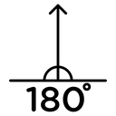 180 degrees icon