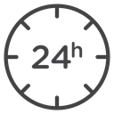 24 Hour Clock Dial icon