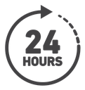 24 Hour time icon
