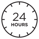24 hours icon