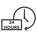 24 hours icon