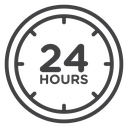 24 hours icon