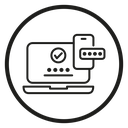 2FA Multifactor verification icon