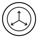 3 arrow way icon