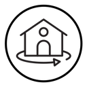 360 degree house icon