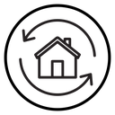 360 degree house icon