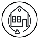 360 degree house icon