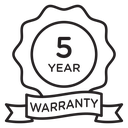 5 year Warranty 2 icon
