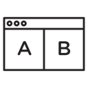 A B test icon