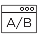 A B test icon